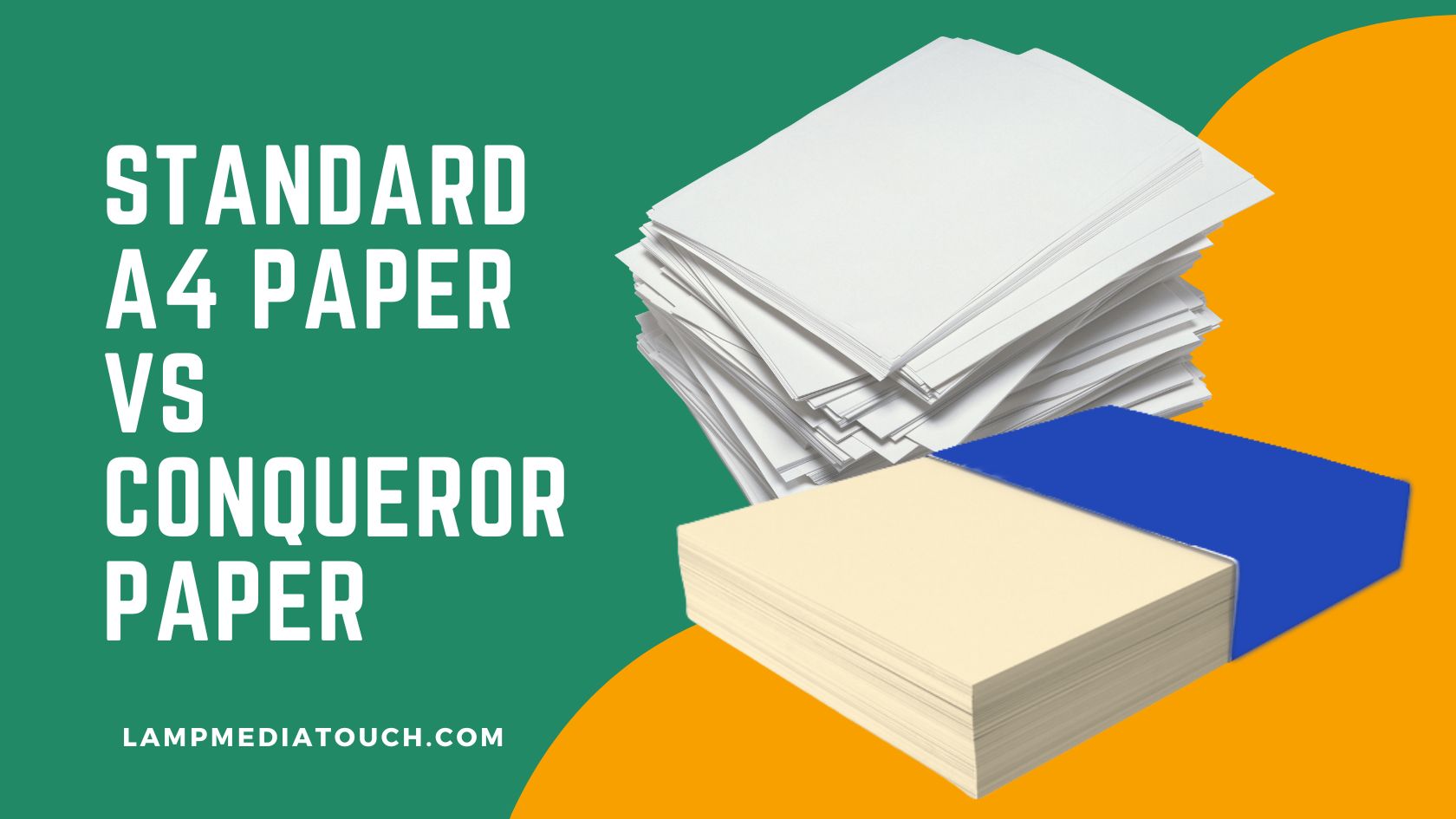 a4 paper and conqueror paper